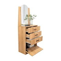 Comoda Praga 3 Cajones 1 Puerta 151X63X35 Rta Fresno Europeo