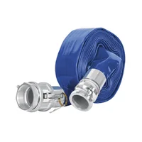 Manguera Plana Motobomba 2'' Largo 7.5m Truper Conexiones
