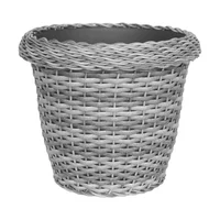 Maceta Tejida Dagua 18Cm Gris Claro