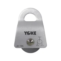 Polea Móvil Sencilla En Aluminio 20Kn Para Cuerda De 12Mm Yoke