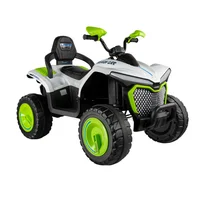 Cuatrimoto Montable Carro Eléctrico Marine Blanco 12v Ruedas Goma Eva