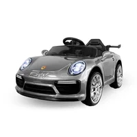 Montable Carro Eléctrico 718 Cayman Plateado Metalizado 6v Con Rc