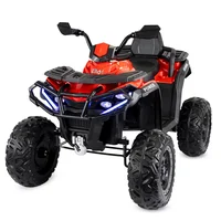 Cuatrimoto Montable Carro Eléctrico Warrior Rojo 12v Ruedas Goma Eva