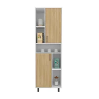 Mueble Alto Bryce 190X60X39 Rta Blanco Fresno