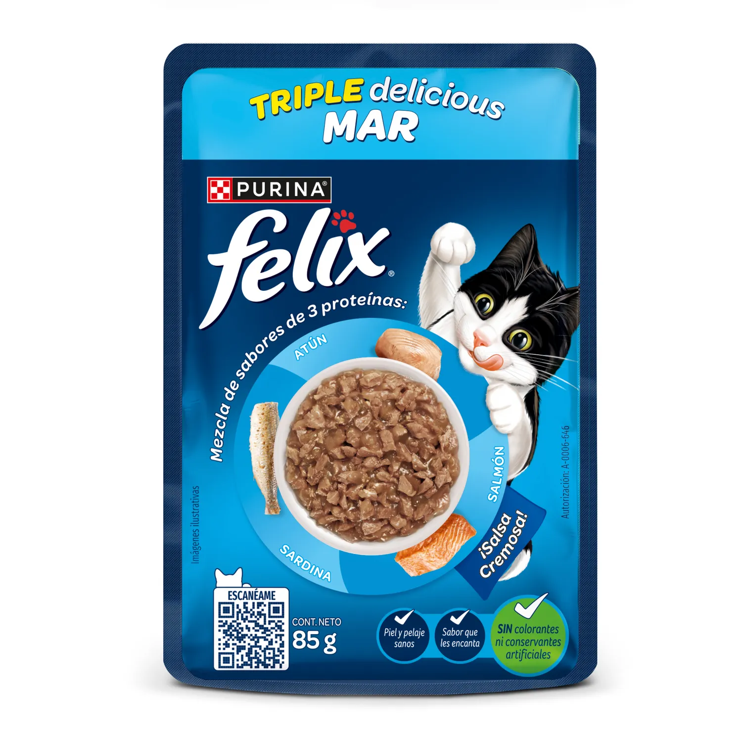 Comida Húmeda Gato Felix Megamix 85g