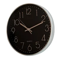 Reloj Cromado Metal 30.5x30.5 cm Plata Tempus