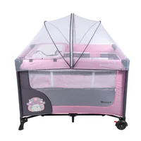 Cuna Corral Happy Dream Eb 727-2 Rosa