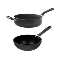 Set Sarten + Jumbo Cooker 24 cm Granito Antiadherente