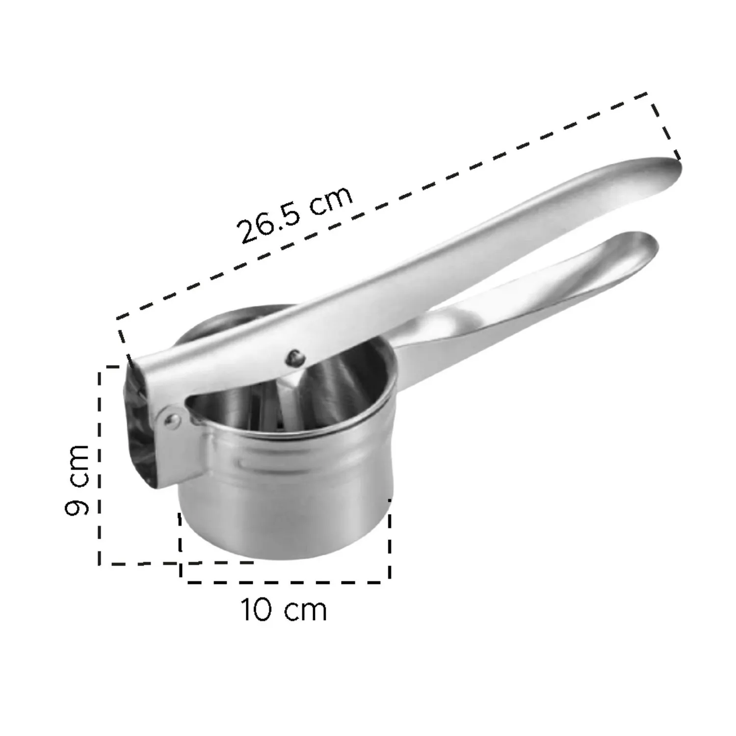Prensapurés De Acero Inoxidable Yolococa - Para Hacer Puré De Patatas, Verduras, Mermelada Y Comida De Bebé, Fácil De Limpiar