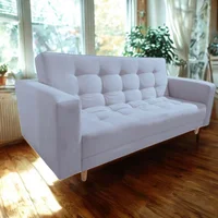 Sofacama Munich 220x100x75 Color Plata