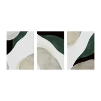Cuadro Triptico Tamborado Relieves 60 X 40 X 3 Cms