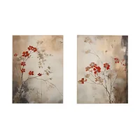 Cuadro Diptico Canvas Japon 70 X 50 X 2 Cms