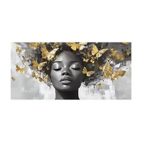 Cuadro Etnica Horizontal Grande 140 X 50 X 3 Cms