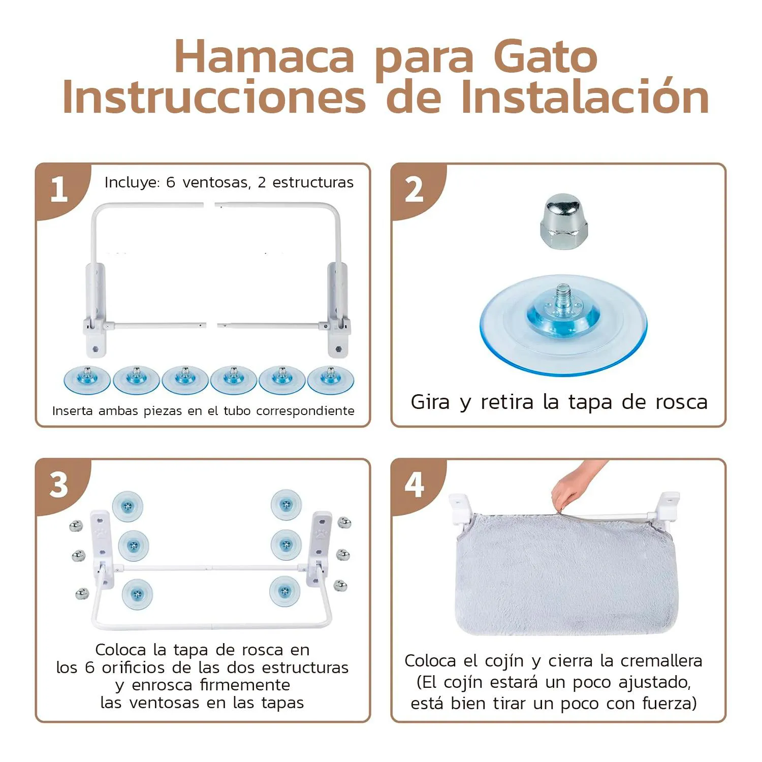Cama hamaca flotante gato ventana percha plegable mascotas 3