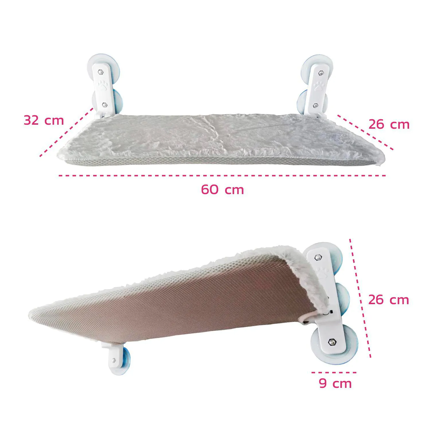 Cama hamaca flotante gato ventana percha plegable mascotas 4