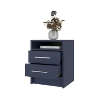 Mesa De Noche Eter 2 Cajones 50X40X37 Rta Azul