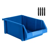 Organizador Plástico Modular Abierto Azul Set X 10 Unidades