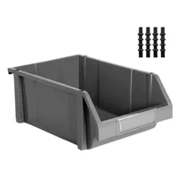 Organizador Plástico Modular Abierto Azul Set X 10 Unidades