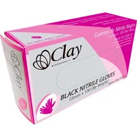 Guante de Nitrilo Negro Clay Talla L Set X 1000 Unidades