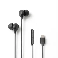 Audífonos Esenses Alámbricos In Ear USB-C Eb-600-C Negro