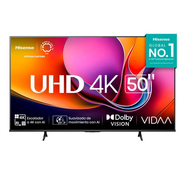 Televisor Hisense 50 Pulgadas Led Uhd 4k Smart Tv 50a6nv
