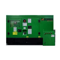 Planta Eléctrica Industrial Diesel Ecomax de 30 Kva Cabinada Trifásica con Transferencia Automática