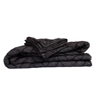 Edredón 250x226 King Mas Fundas Texturizado Negro