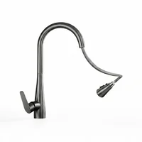 Grifería Cocina Acero Inoxidable Mate Rociador Extensible 360° Consumo 1 l/min