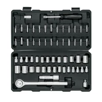 Juego de Copas Dados y Ratchet 1/4'' 3/8'' 60 Piezas Mecánico Pretul