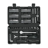 Juego de Copas Dados 130 Piezas Puntas 1/4'' Mecánico Pretul Estuche