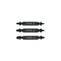 Set de Puntas Extractoras de Tornillos 3 Piezas Zanco 1/4'' Truper