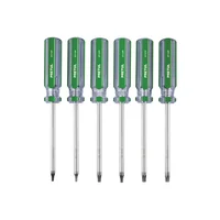 Juego de Destornilladores 6 Piezas Torx T10 a T-30 Pretul Mango Pvc