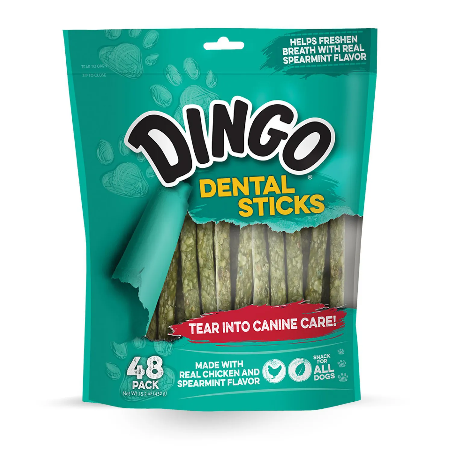 Snacks Para Perro Dingo Dental Stick 48Und