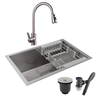 Combo Lavaplatos 60*40cm+grif.extraible Satin+accesorios