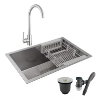 Combo Lavaplatos 60*40cm+griferia Plat.canella+accesorios
