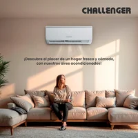 Aire acondicionado Minisplit On/Off 9000 BTU Blanco Challenger Ca9kbl2-2