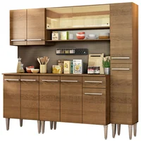 Cocina Integral Emilly Sky 2.00 M Marrón