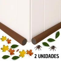 Set Tapón Premium para Puertas Repele Polvo Plagas Café X2 Unidades