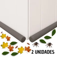 Set Tapón Premium para Puertas Repele Polvo Plagas Gris X2 Unidades