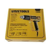 Pistola de Calor Eléctrica Uyustools 1500W 3 Niveles 500 °C Profesional con Boquillas