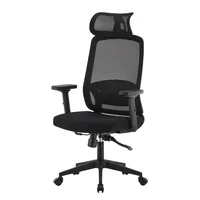 Silla de Escritorio Ejecutiva Negro Akivoy Horizonte 2d Set X 3 Unidades