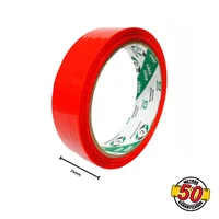 Cinta Empaque - Color Rojo 24mm x 50m / Paquete x 6 Und