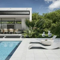 Rompeolas Piscina Borde Esquina Coral Gris Unidad 49.5x49x5cm