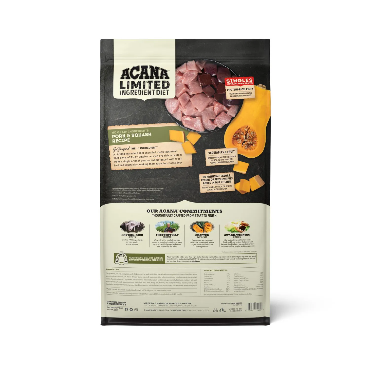 Comida Seca Perro Acana Pork Squash 10.2k