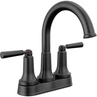 Grifo De Baño Negro Mate Con Tecnología De Sello De Diamante