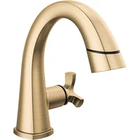 Grifo De Baño Delta Stryke Con Rociador Extraíble Acabado Champagne Bronze