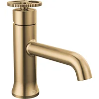 Grifo De Baño Dorado Con Tecnología De Sello De Diamante Delta