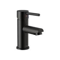 Grifo De Baño Negro Mate Delta Moderno Con Drenaje Emergente Incluido
