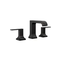 Grifo De Lavabo Negro Mate Con Drenaje Metálico Push Pop Incluido