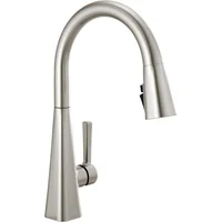 Grifo De Cocina Níquel Cepillado Con Rociador Extensible Y Acople Magnético